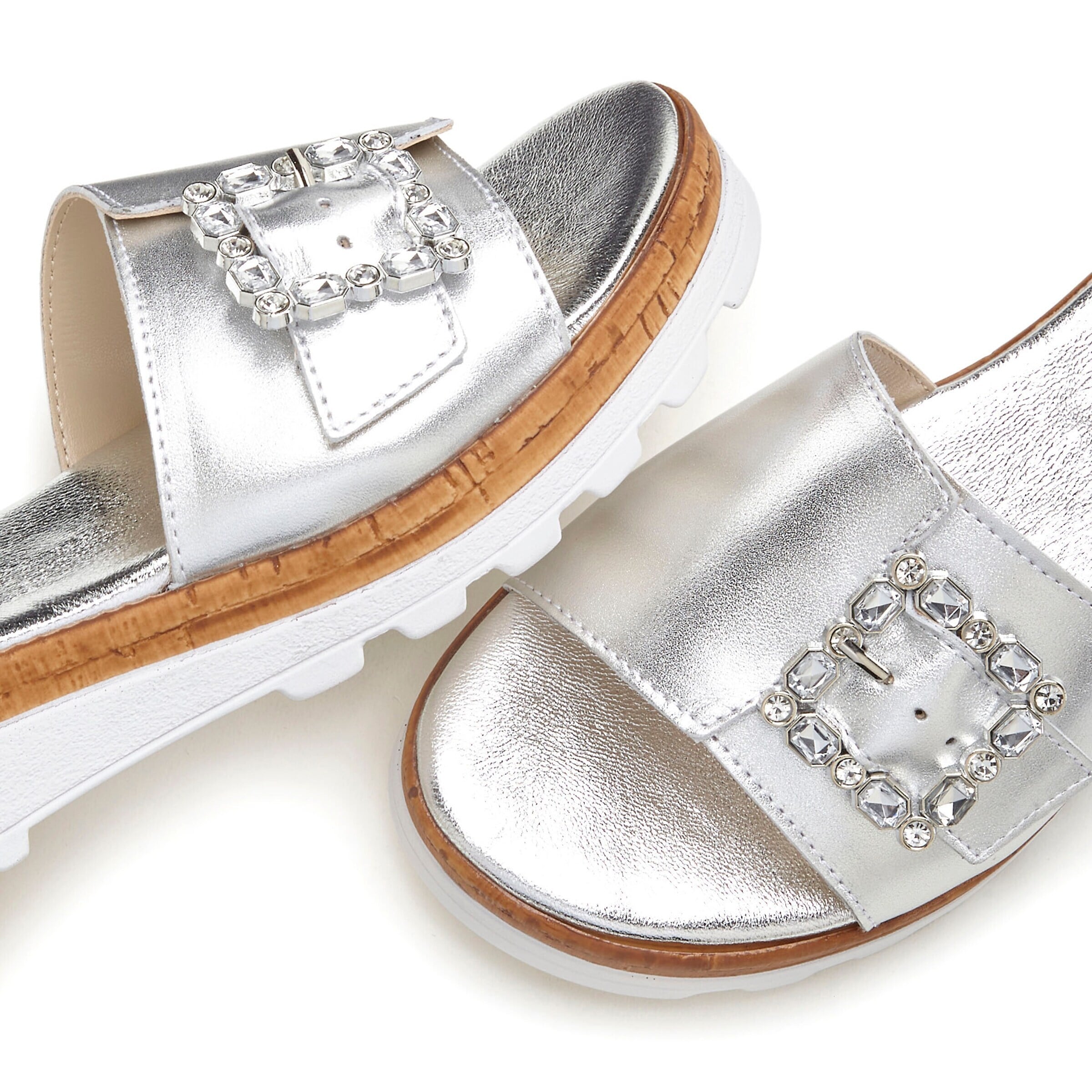 VIVANCE Pantolette in Silber
