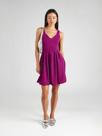 WAL G. - Vestido de cocktail 'ALEXANDRA' em roxo: frente