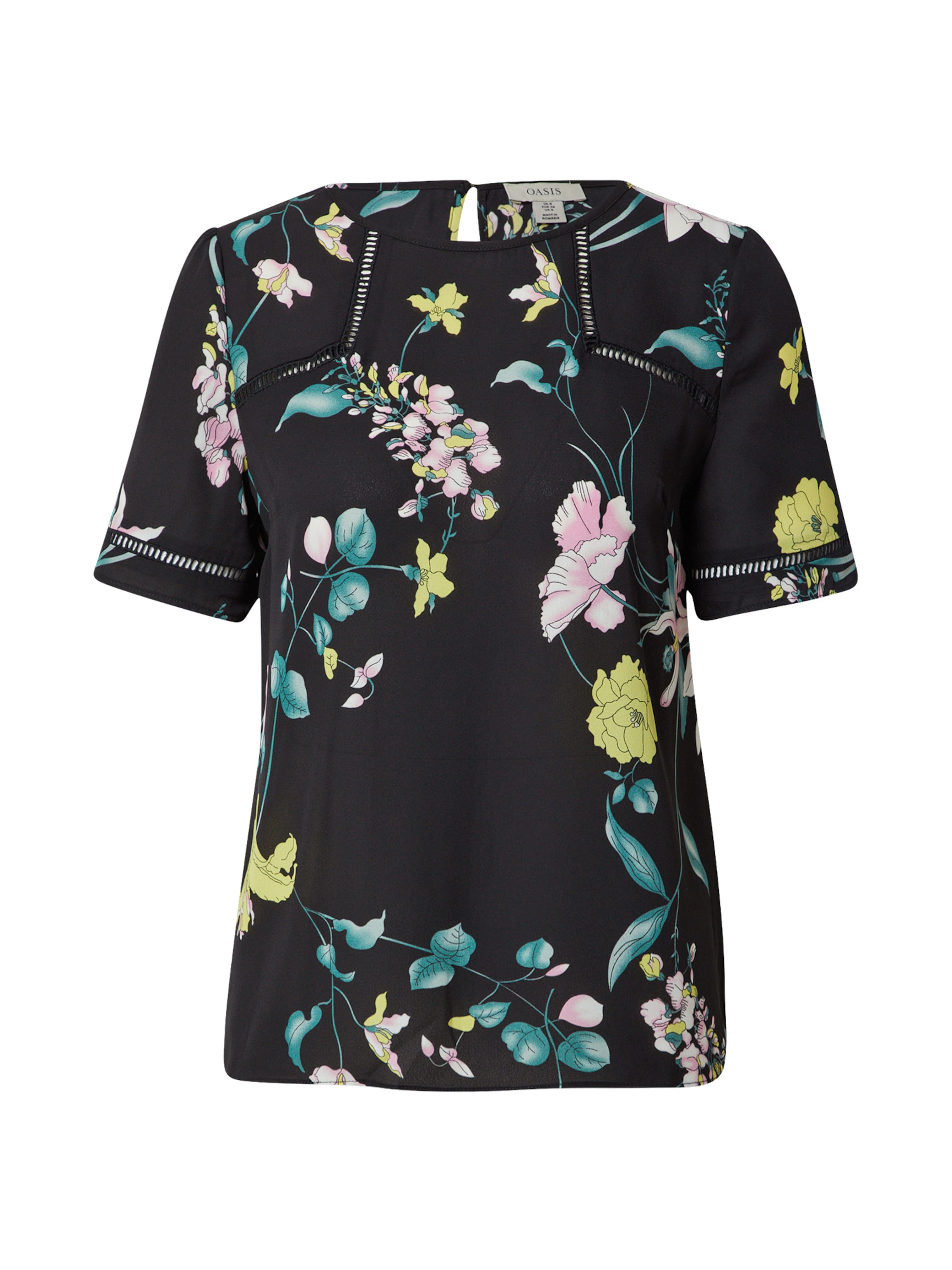 Tricou de la Oasis pe negru: față