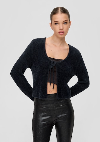 QS Knit Cardigan in Black: front