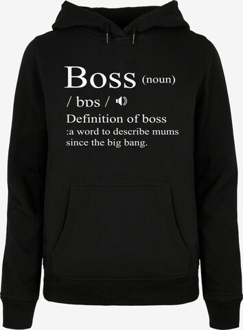 ABSOLUTE CULT Sweatshirt 'Mother's Day - Boss' in Schwarz: predná strana