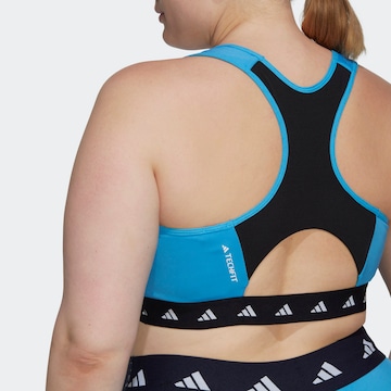 ADIDAS PERFORMANCE Bustier Sport-BH 'Powerreact Medium-Support Techfit ' in Blau