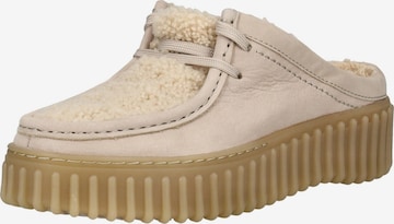 CLARKS Muiltjes in Beige: voorkant