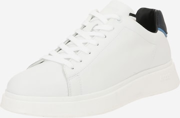 BOSS Black High-Top Sneakers 'Gary' in White: front