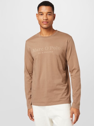 Marc O'Polo Shirt in Bruin: voorkant