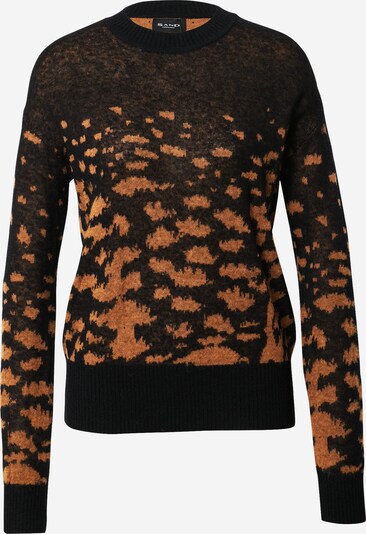 SAND COPENHAGEN Pull-over 'Aranxa' en orange / noir, Vue avec produit