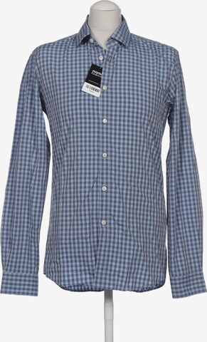 DKNY Button Up Shirt in M in Blue: front