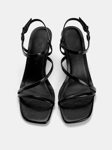 Pull&Bear Strap sandal in Black