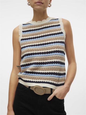 VERO MODA Knitted top 'Menorca' in Beige