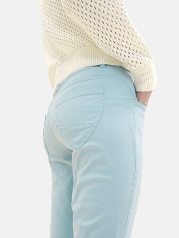 Coupe slim Pantalon TOM TAILOR en bleu