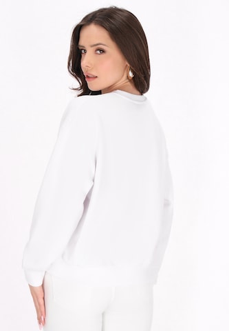 faina - Sweatshirt 'Fashion Look' em branco