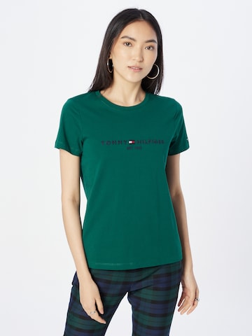 TOMMY HILFIGER Shirt in Groen: voorkant