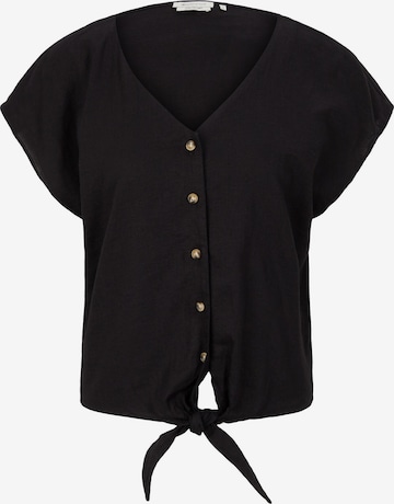 Camicia da donna di TOM TAILOR DENIM in nero: frontale