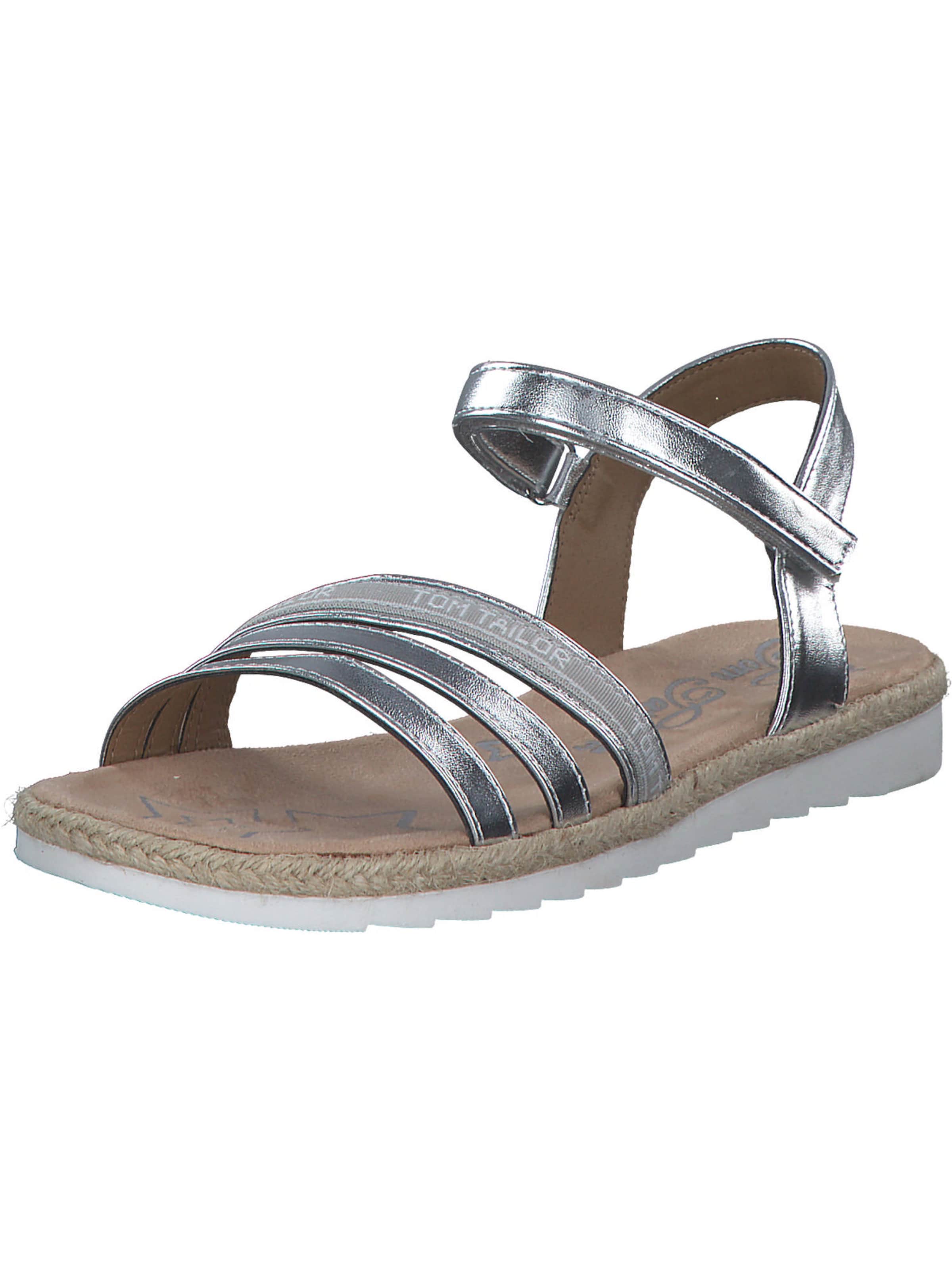 TOM TAILOR Sandale in Silber: Vorderseite