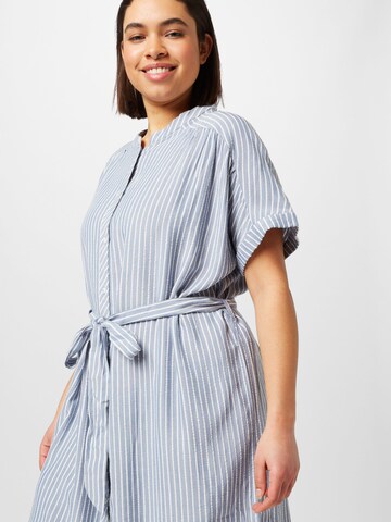 ONLY Carmakoma Shirt Dress in Blue