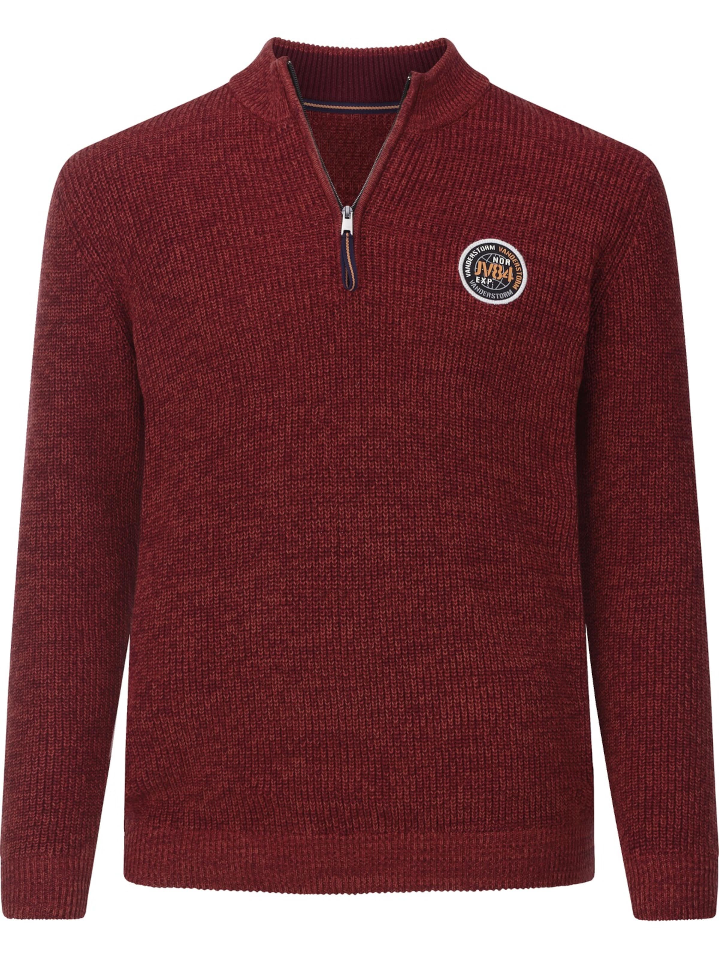 Jan Vanderstorm Pullover 'Ragnarlod' in Rot: Vorderseite