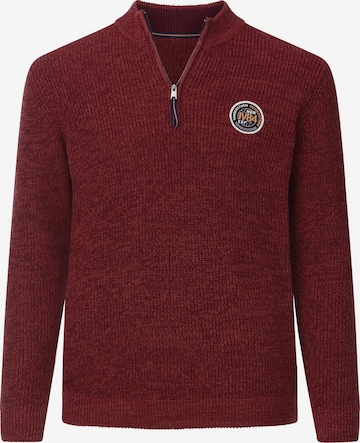 Jan Vanderstorm Pullover 'Ragnarlod' in Rot: Vorderseite