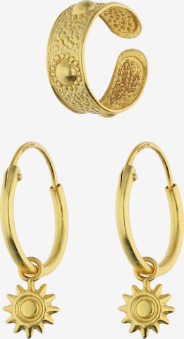 Six Piercings in Gold: front