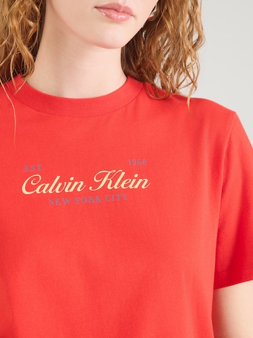 Calvin Klein Jeans Majica 'CLASSIC' | rdeča barva