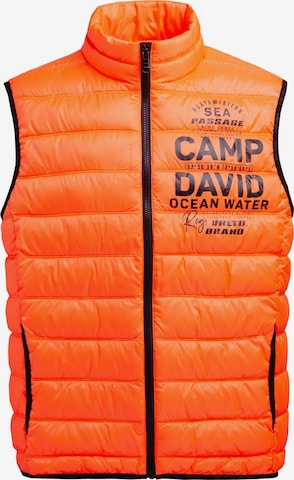 Gilet di CAMP DAVID in arancione: frontale