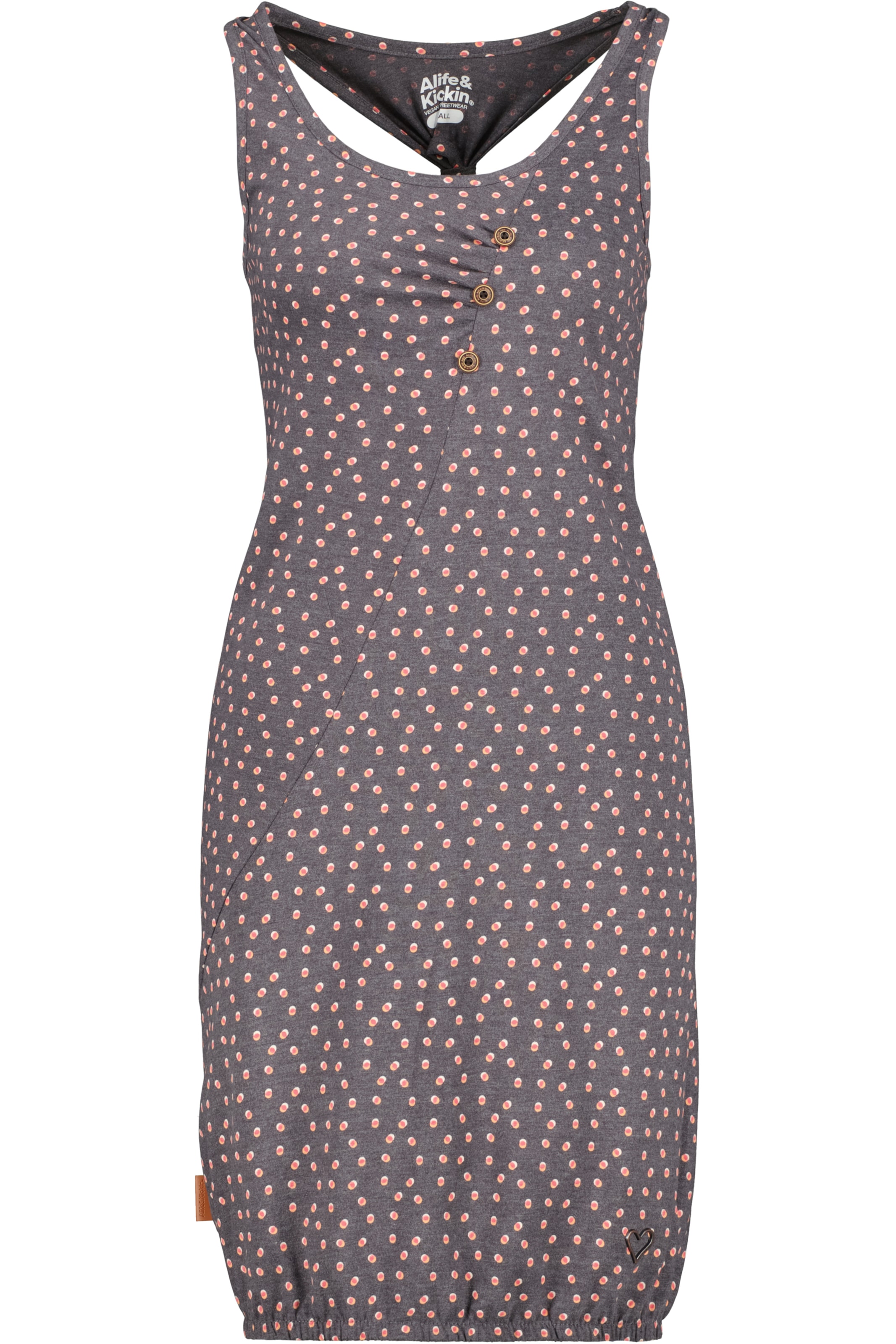 alife & kickin Kleid 'CameronAK B' in Grau: Vorderseite
