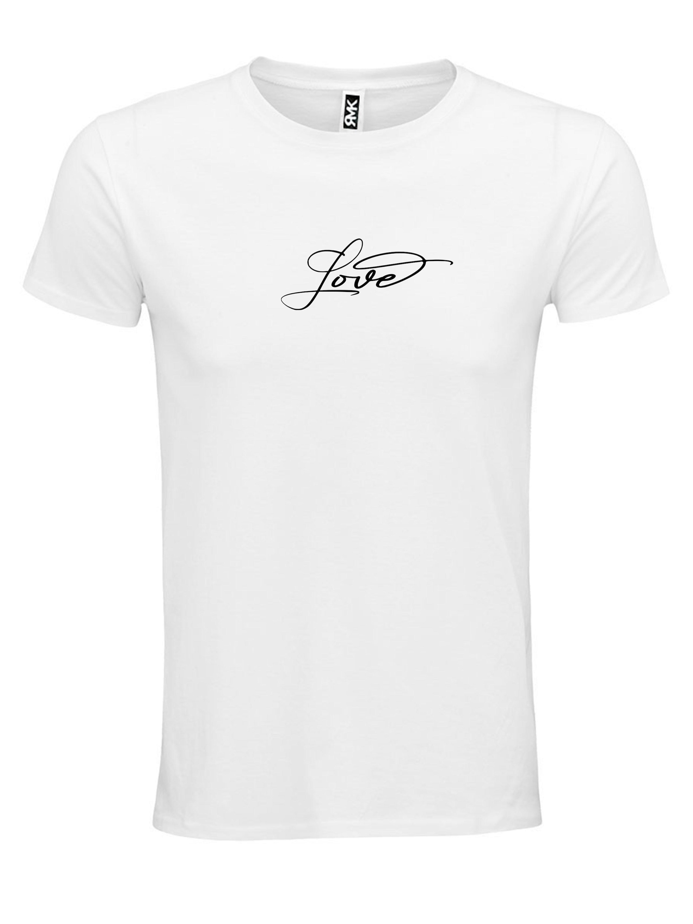 RMK Shirt 'Love Liebe' in White: front