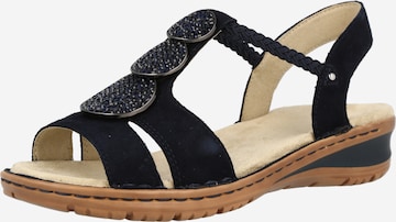 ARA Strap Sandals 'Hawaii' in Blue: front