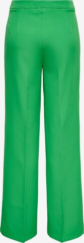 ONLY Bő szár Élére vasalt nadrágok 'Wendy' - zöld