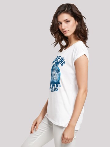 T-shirt 'Hawaii Surf Beach Summer' F4NT4STIC en blanc
