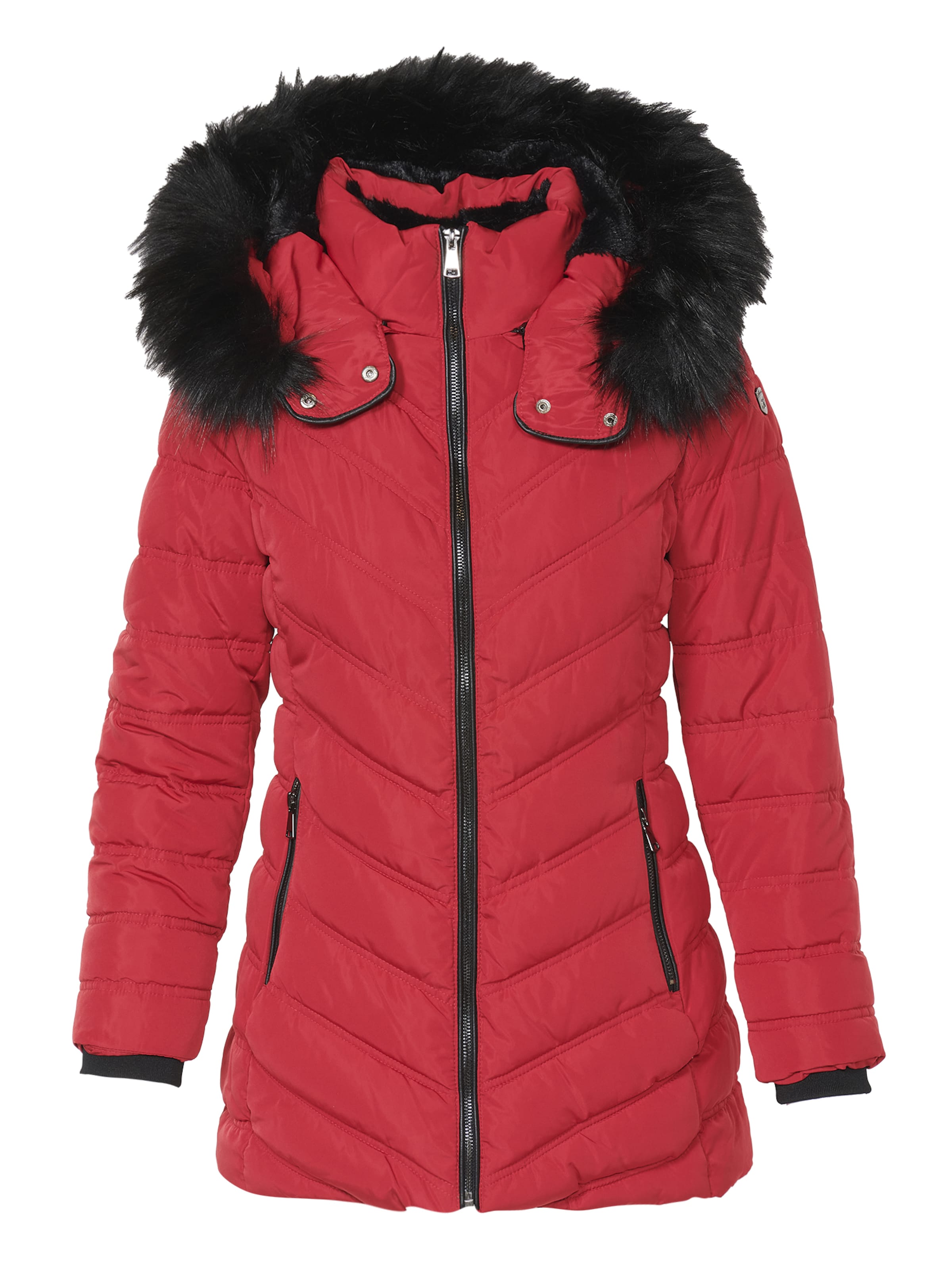 KOROSHI Between-seasons parka in Red: front