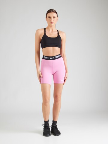 Reebok Skinny Sportnadrágok 'ID TRAIN' - rózsaszín