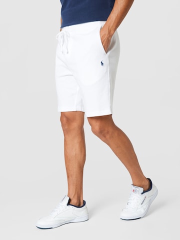 Polo Ralph Lauren tavaline Püksid, värv valge: eest vaates