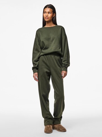 PIECES Loose fit Trousers 'PCChilli' in Green