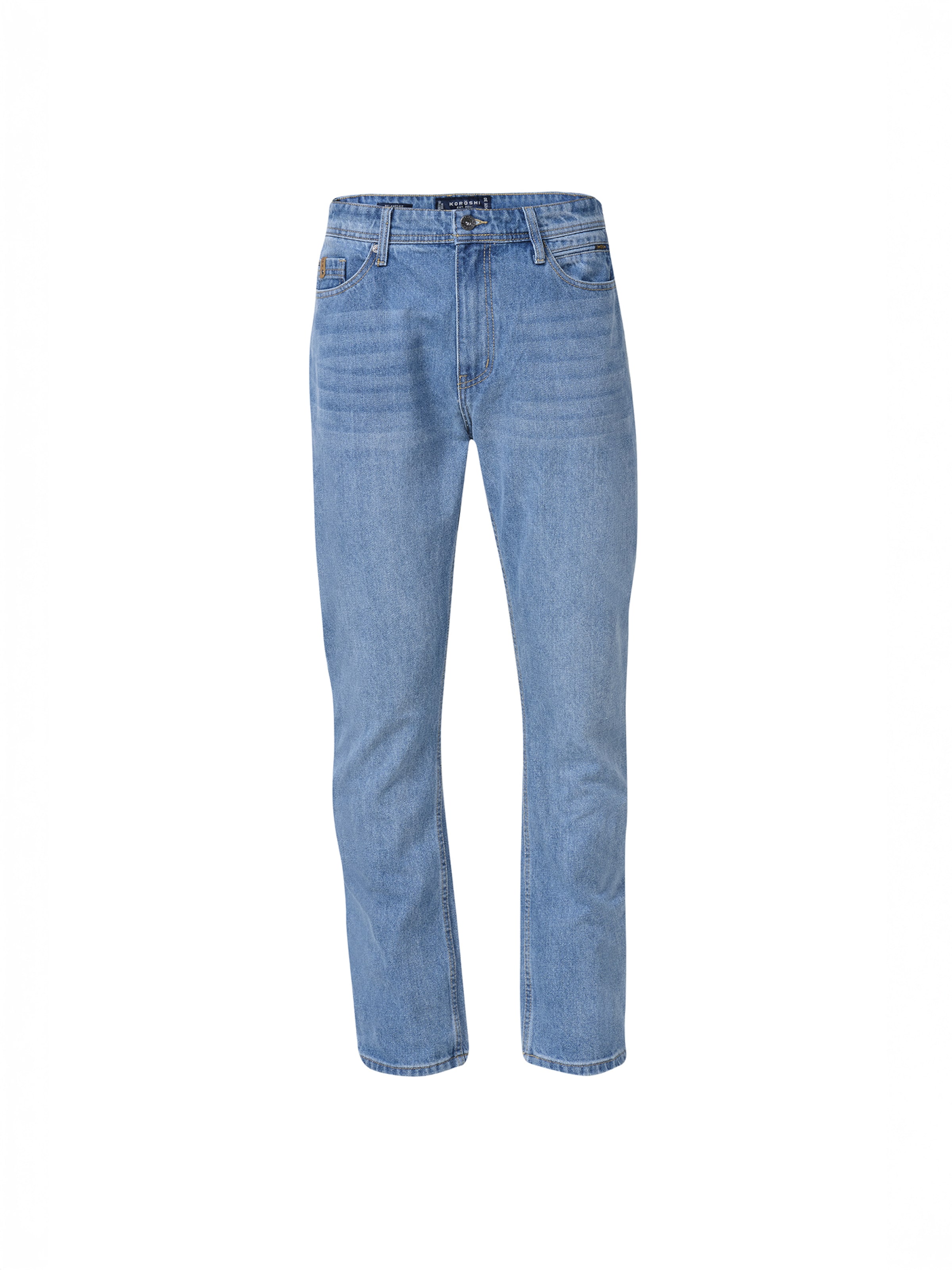 KOROSHI regular Τζιν σε μπλε: μπροστά