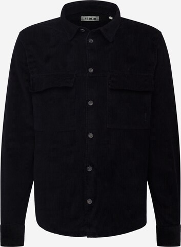 !Solid Regular fit Button Up Shirt 'Champion' in Black: front