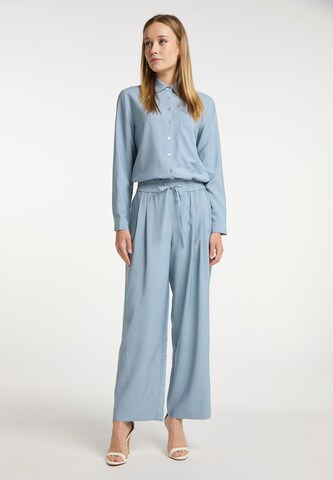 Wide Leg Pantalon DreiMaster Klassik en bleu