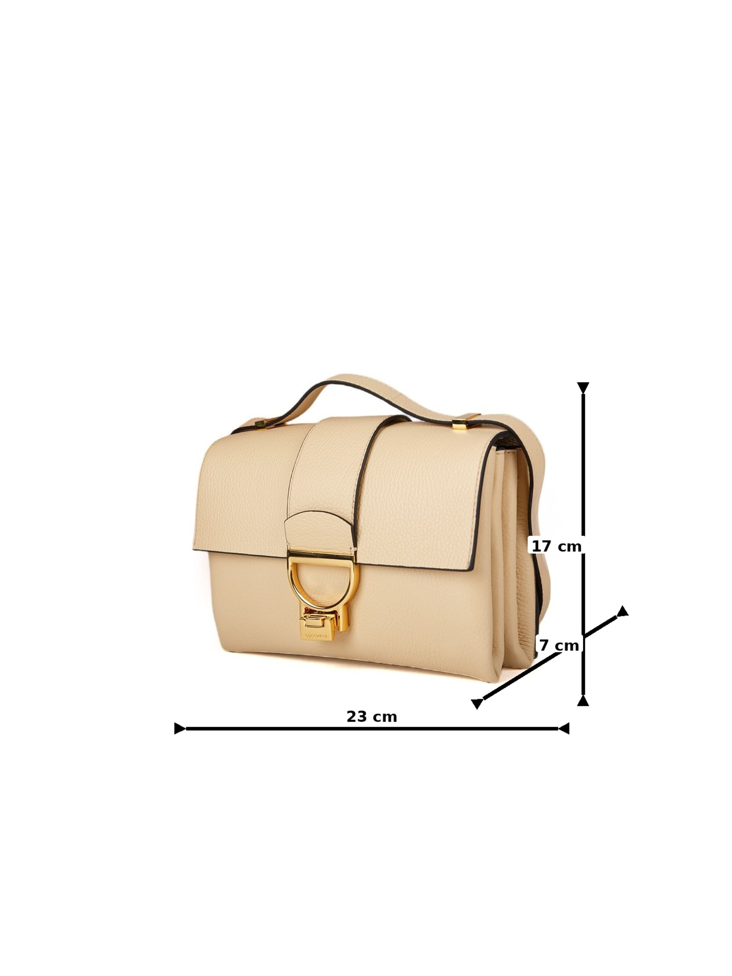 Coccinelle - Bolso de hombro 'Arlettis Handbag Grained Leather' en amarillo