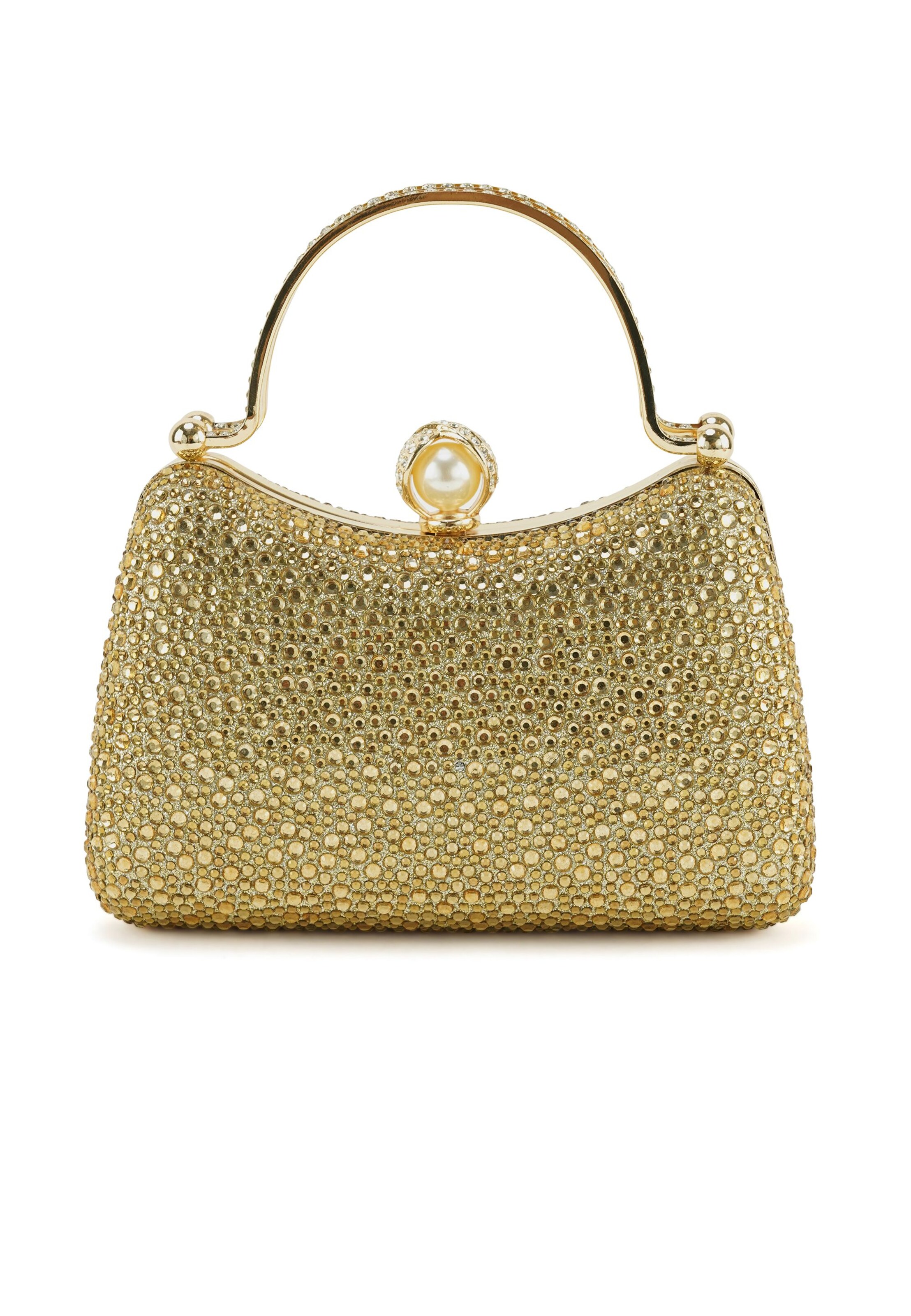 HARPA Clutch 'ORALEI' in Goud: voorkant