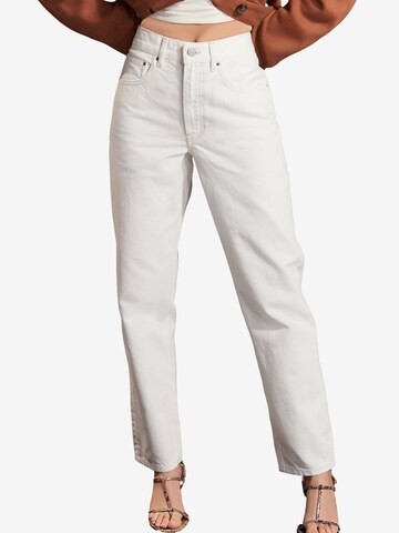 Next Tapered Jeans i vit: framsida