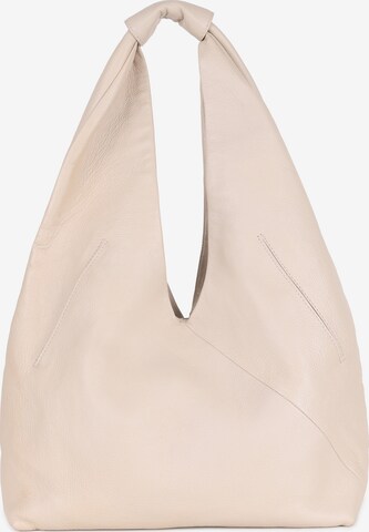 BRONX Shoulder Bag in Beige: front