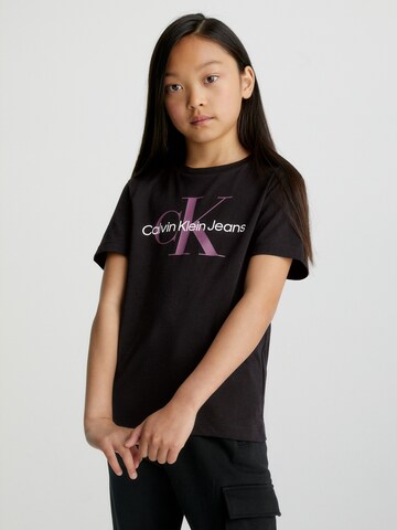 T-Shirt Calvin Klein Jeans en noir : devant