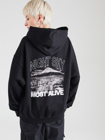 Pegador - Sudadera 'SONIA' en negro: frente