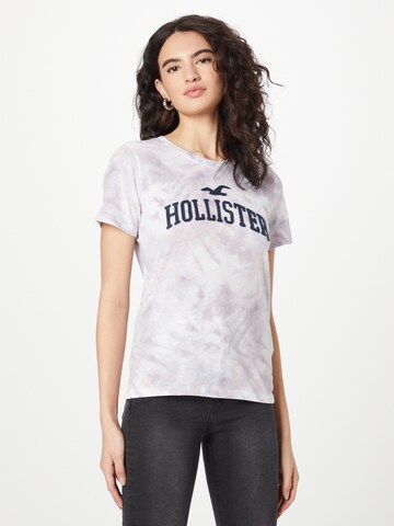 T-shirt HOLLISTER en violet : devant