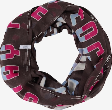 CECIL Tube Scarf in Brown: front