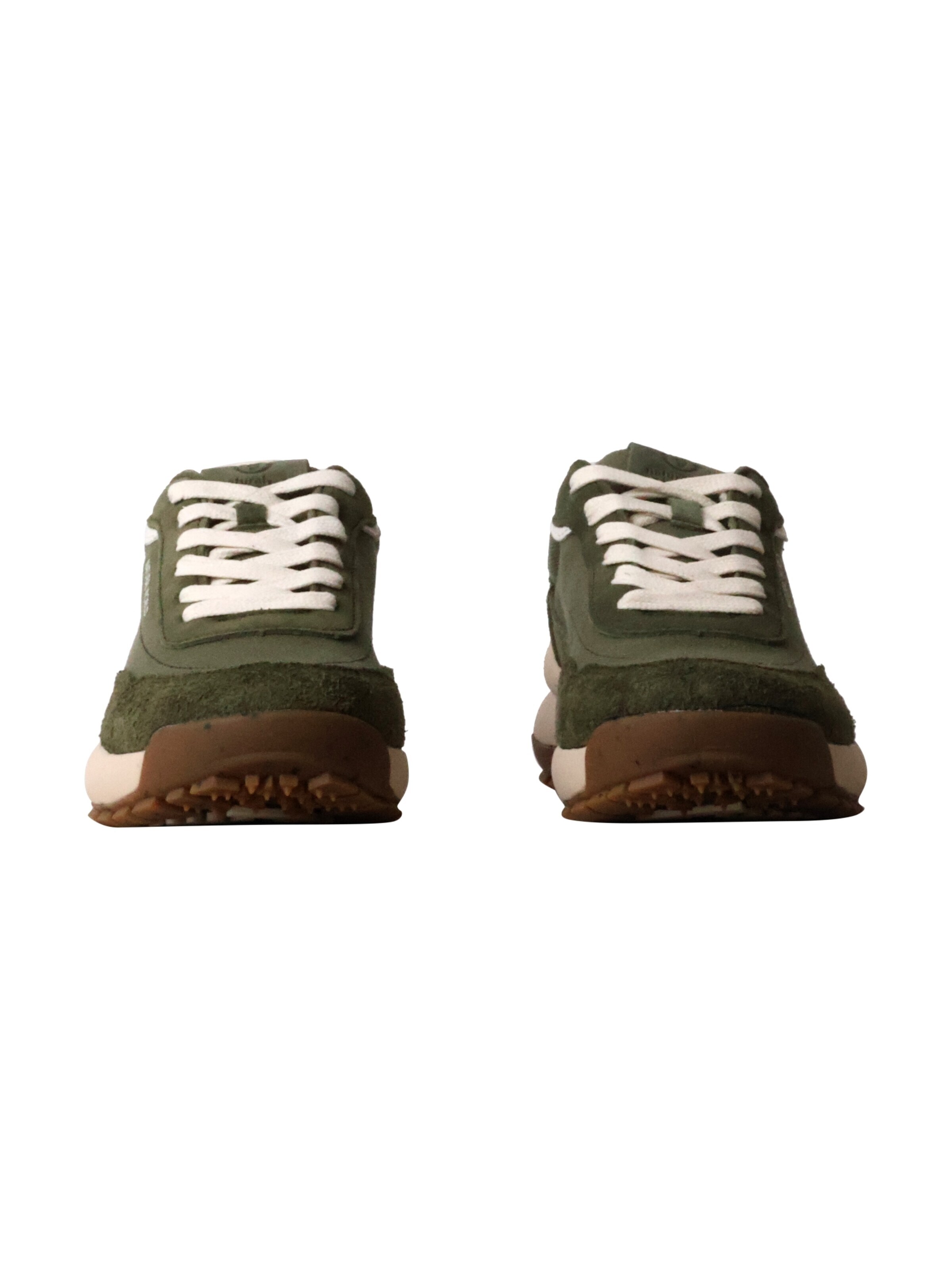 Tamaris Athletic lace-up shoe 'Estellencs-Sneaker aus Leder' in Green