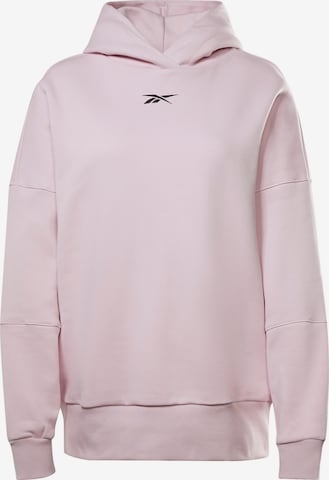 Reebok Αθλητική μπλούζα φούτερ σε ροζ: μπροστά