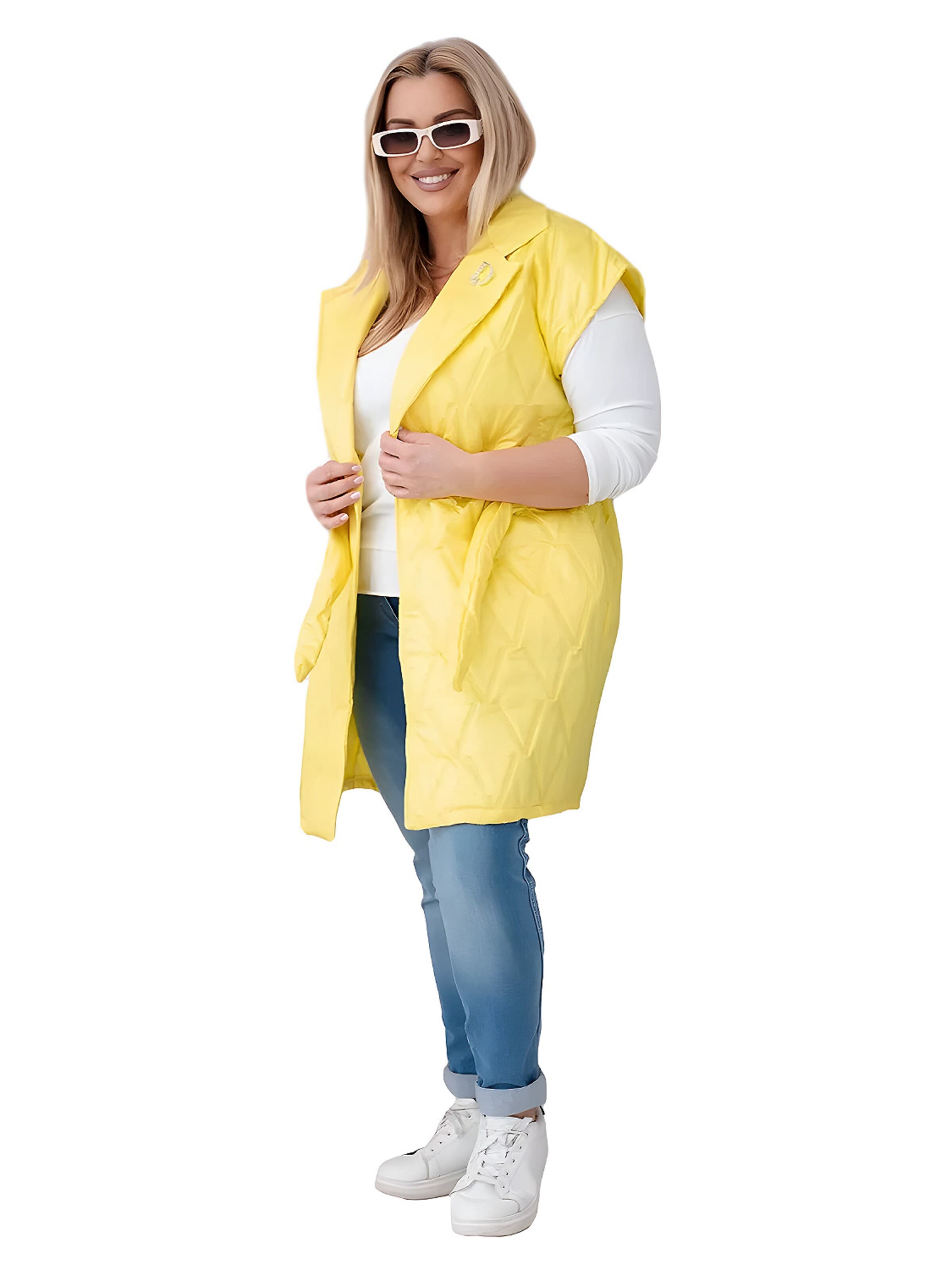Lumera Bodywarmer 'Sussurro' in Geel: voorkant