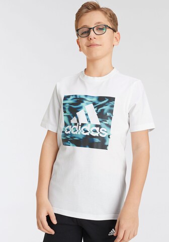 ADIDAS SPORTSWEAR Performance Shirt 'Gaming Graphic' in White: front