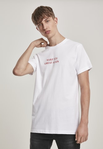 T-Shirt Mister Tee en blanc : devant