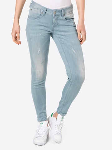 Slimfit Jeans 'FAYE ' de la Gang pe albastru: față